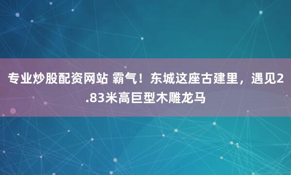 专业炒股配资网站 霸气！东城这座古建里，遇见2.83米高巨型木雕龙马